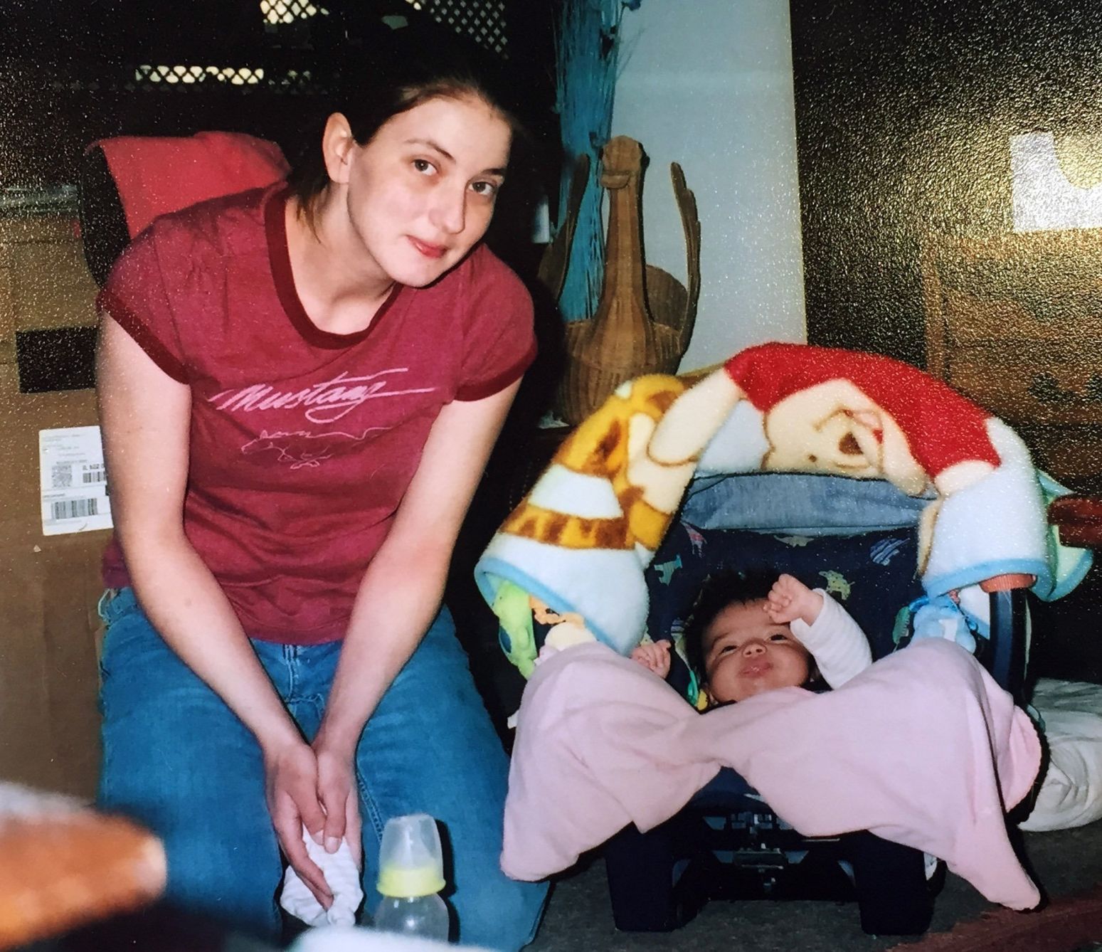Jeremy Quate's wife with her then 6-month-old daughter